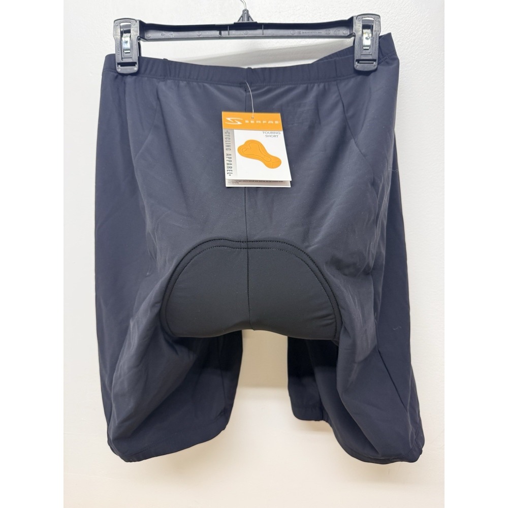 Serfas Touring Shorts Gel Padded Chamois Cycling Women's  XL Black New #64